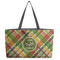 Golfer's Plaid Beach Totes Bag - w/ Black Handles (Personalized)