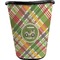Golfer's Plaid Waste Basket - Double Sided (Black) (Personalized)