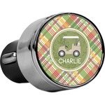 Golfer's Plaid USB Car Charger (Personalized)
