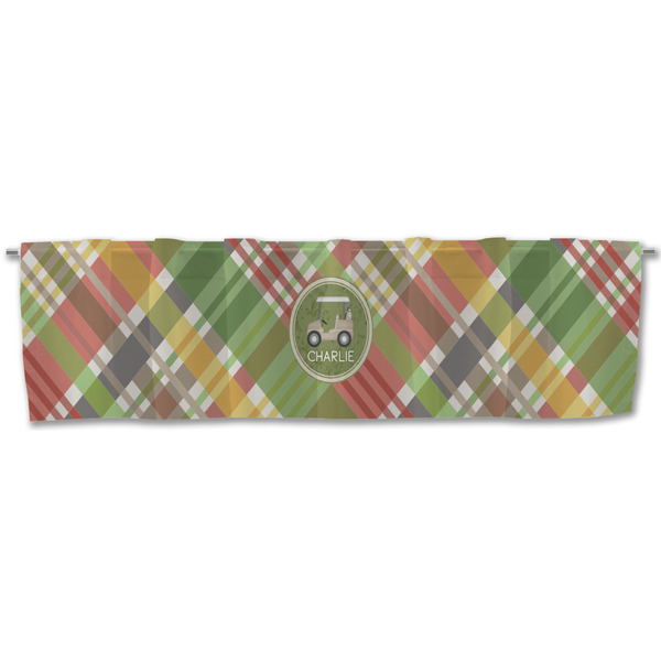 Golfer's Plaid Valance - Front