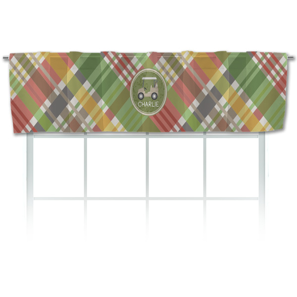 Custom Golfer's Plaid Valance (Personalized)