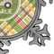 Golfer's Plaid Vintage Snowflake - Detail