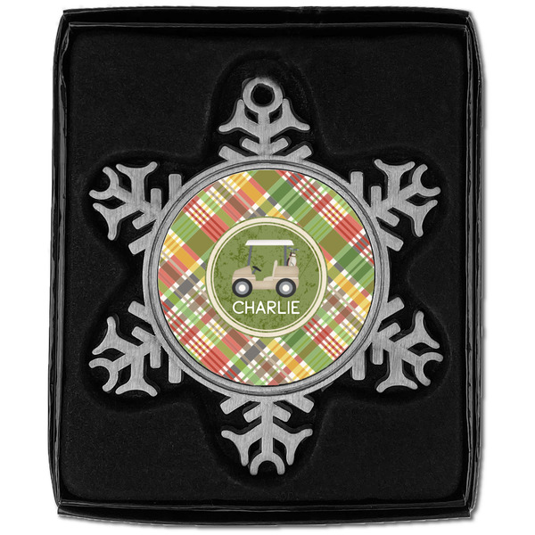 Golfer's Plaid Vintage Snowflake - In box