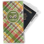 Golfer's Plaid Travel Document Holder