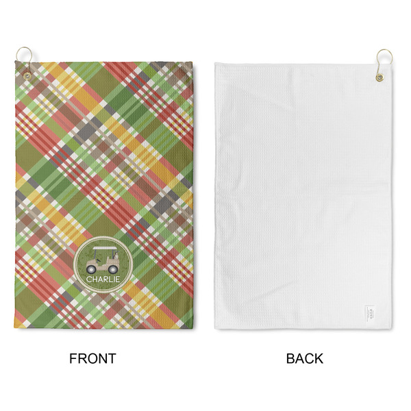 Golfer's Plaid Waffle Weave Golf Towel - Approval