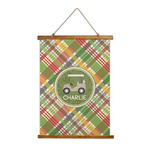 Golfer's Plaid Wall Hanging Tapestry (Personalized)