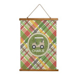 Golfer's Plaid Wall Hanging Tapestry (Personalized)
