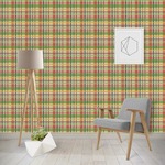Golfer's Plaid Wallpaper & Surface Covering