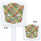 Golfer's Plaid White Plastic Stir Stick - Double Sided - Approval