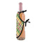 Golfer's Plaid Wine Bottle Apron - DETAIL WITH CLIP ON NECK