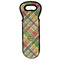 Golfer's Plaid Wine Tote Bag (Personalized)