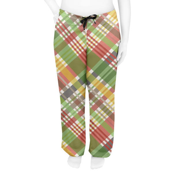 Golfer's Plaid Women's Pj on model - Front