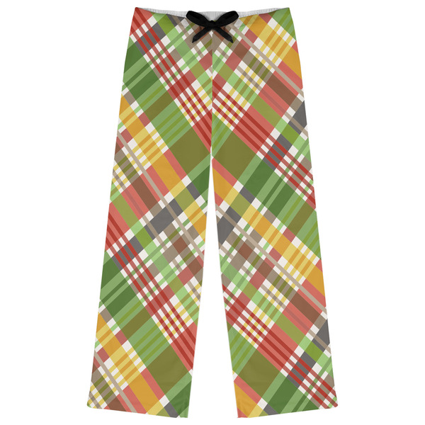 Custom Golfer's Plaid Womens Pajama Pants - XS