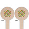 Golfer's Plaid Wooden 6" Food Pick - Round - Double Sided - Front & Back