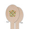 Golfer's Plaid Wooden Food Pick - Oval - Single Sided - Front & Back