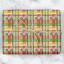 Golfer's Plaid Wrapping Paper (Personalized)