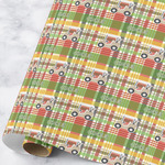 Golfer's Plaid Wrapping Paper Roll - Large (Personalized)