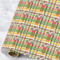 Golfer's Plaid Wrapping Paper Roll - Large - Main