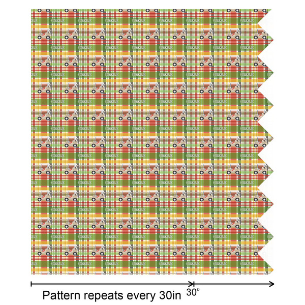 Golfer's Plaid Wrapping Paper Roll - Matte - Partial Roll