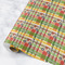 Golfer's Plaid Wrapping Paper Rolls- Main