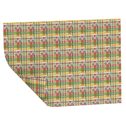 Golfer's Plaid Wrapping Paper Sheets - Double-Sided - 20" x 28" (Personalized)