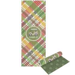 Golfer's Plaid Yoga Mat - Printed Front and Back (Personalized)