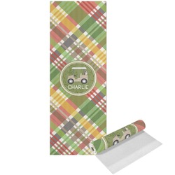Golfer's Plaid Yoga Mat - Printed Front (Personalized)