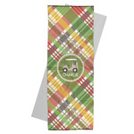 Golfer's Plaid Yoga Mat Towel (Personalized)