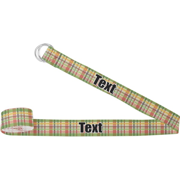 Custom Golfer's Plaid Yoga Strap (Personalized)