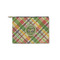 Golfer's Plaid Zipper Pouch Small (Front)