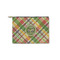 Golfer's Plaid Zipper Pouch - Small - 8.5"x6" (Personalized)