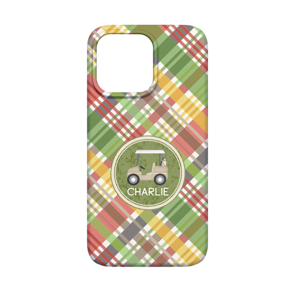Golfer's Plaid iPhone 13 Mini Case - Back