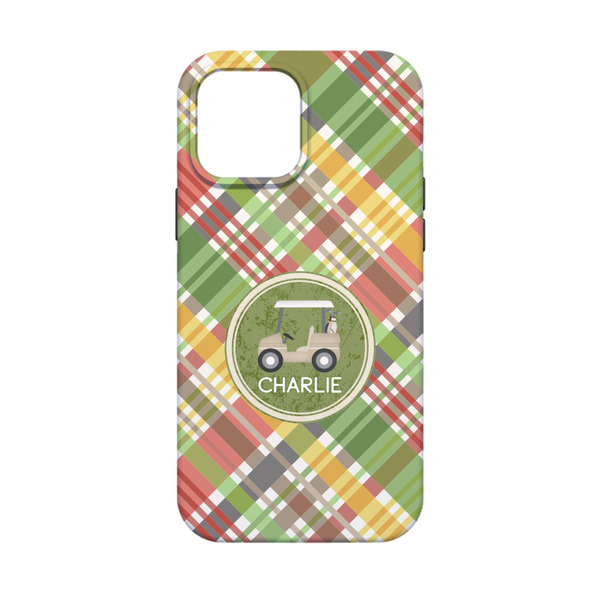 Golfer's Plaid iPhone 13 Mini Tough Case - Back