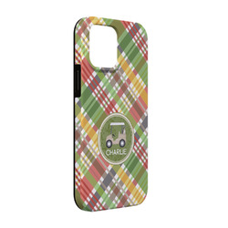 Golfer's Plaid iPhone Case - Rubber Lined - iPhone 13 Pro (Personalized)