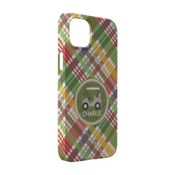 Golfer's Plaid iPhone Case - Plastic - iPhone 14 (Personalized)