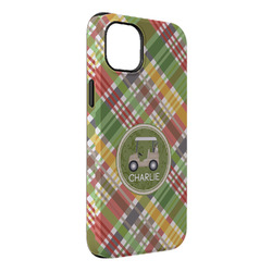 Golfer's Plaid iPhone Case - Rubber Lined - iPhone 14 Plus (Personalized)