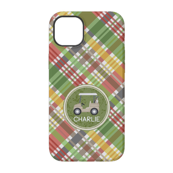 Golfer's Plaid iPhone 14 Pro Tough Case - Back