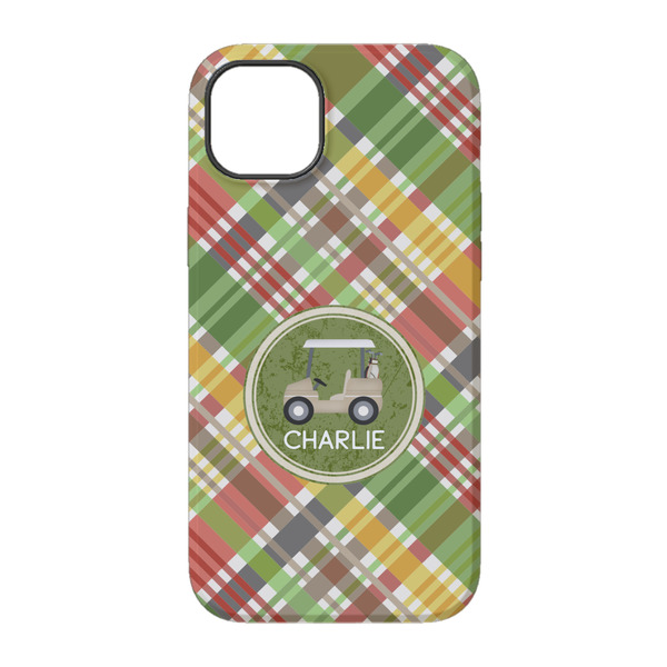 Golfer's Plaid iPhone 14 Tough Case - Back