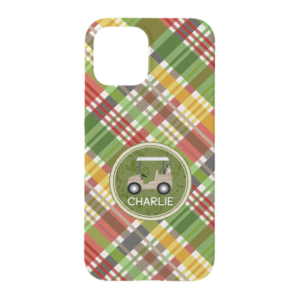 Golfer's Plaid iPhone 15 Case - Back