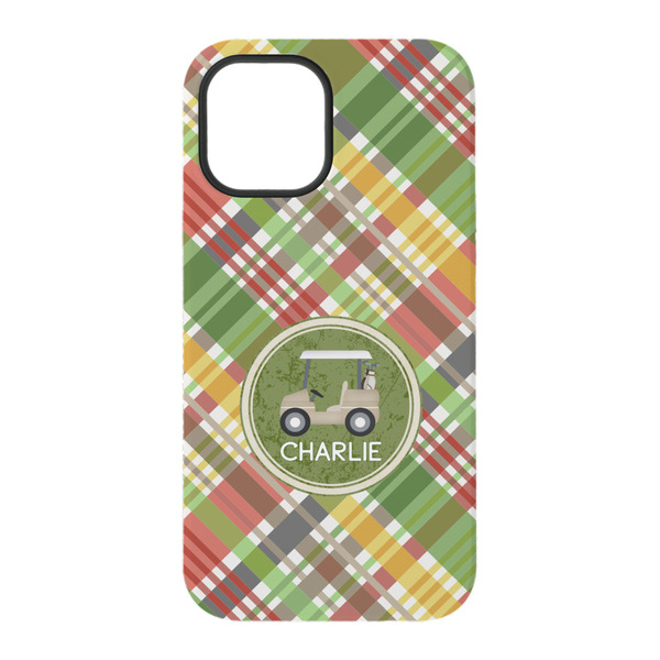 Golfer's Plaid iPhone 15 Pro Tough Case - Back