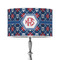 Knitted Argyle & Skulls 12" Drum Lampshade - ON STAND (Poly Film)