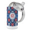 Knitted Argyle & Skulls 12 oz Stainless Steel Sippy Cups - Top Off