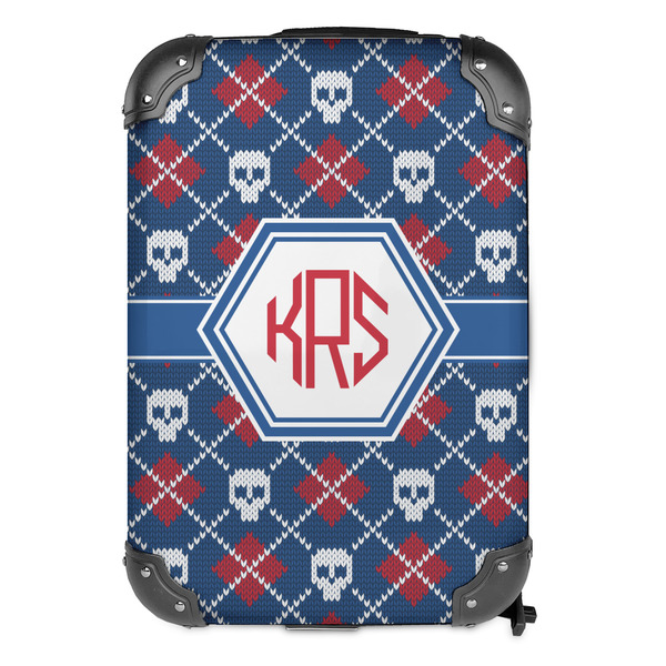 Knitted Argyle & Skulls 13" Hard Shell Backpacks - FRONT