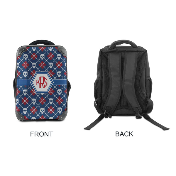Knitted Argyle & Skulls 15" Backpack - APPROVAL