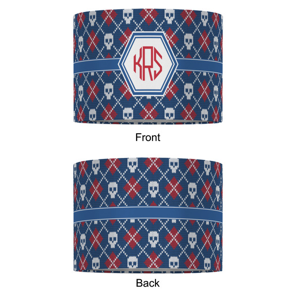 Knitted Argyle & Skulls 16" Drum Lampshade - APPROVAL (Fabric)