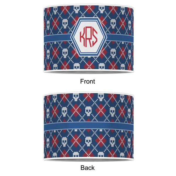 Knitted Argyle & Skulls 16" Drum Lampshade - APPROVAL (Poly Film)
