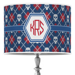 Knitted Argyle & Skulls Drum Lamp Shade (Personalized)