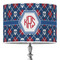 Knitted Argyle & Skulls 16" Drum Lampshade - ON STAND (Poly Film)