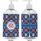 Knitted Argyle & Skulls 16 oz Plastic Liquid Dispenser- Approval- White