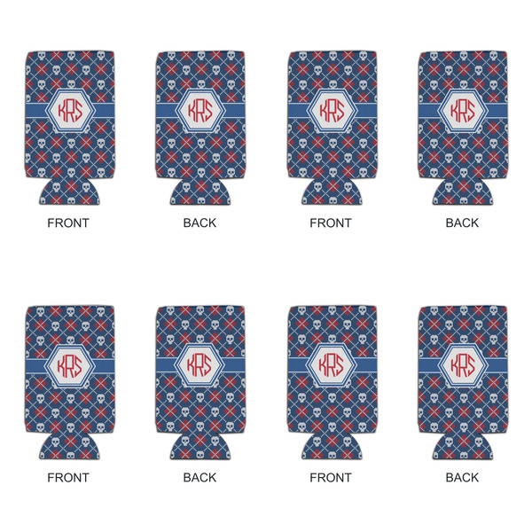 Knitted Argyle & Skulls 16oz Can Sleeve - Set of 4 - APPROVAL